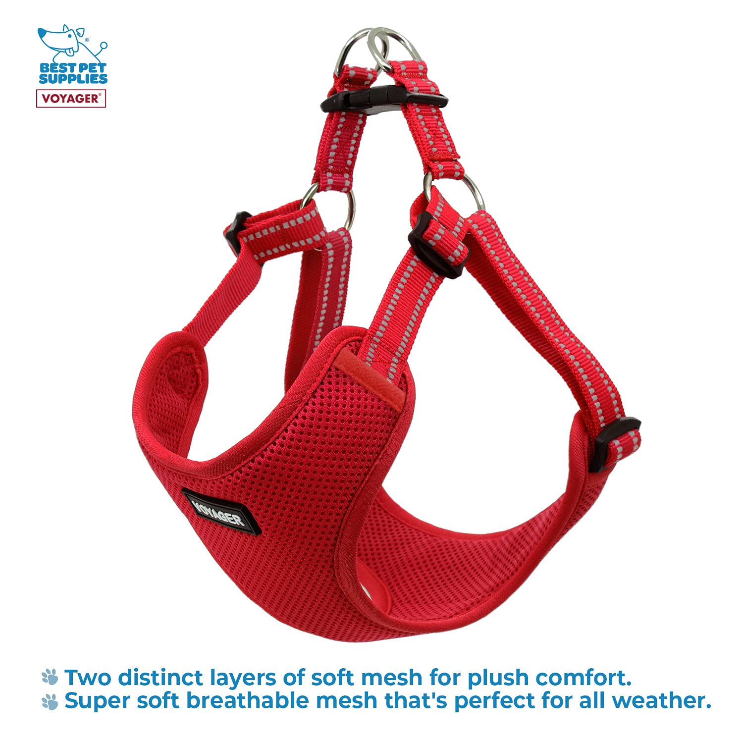 Best Pet Supplies Voyager correas reflectantes: mayor visibilidad en rutas nocturnas.