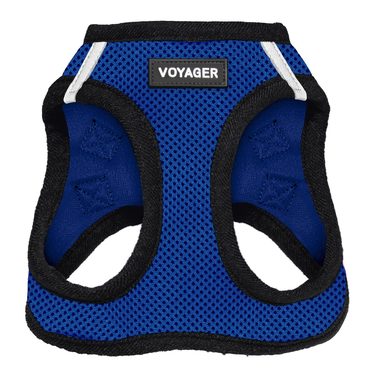 Arnés Voyager de Best Pet Supplies, vista frontal, ajuste cómodo para paseos.