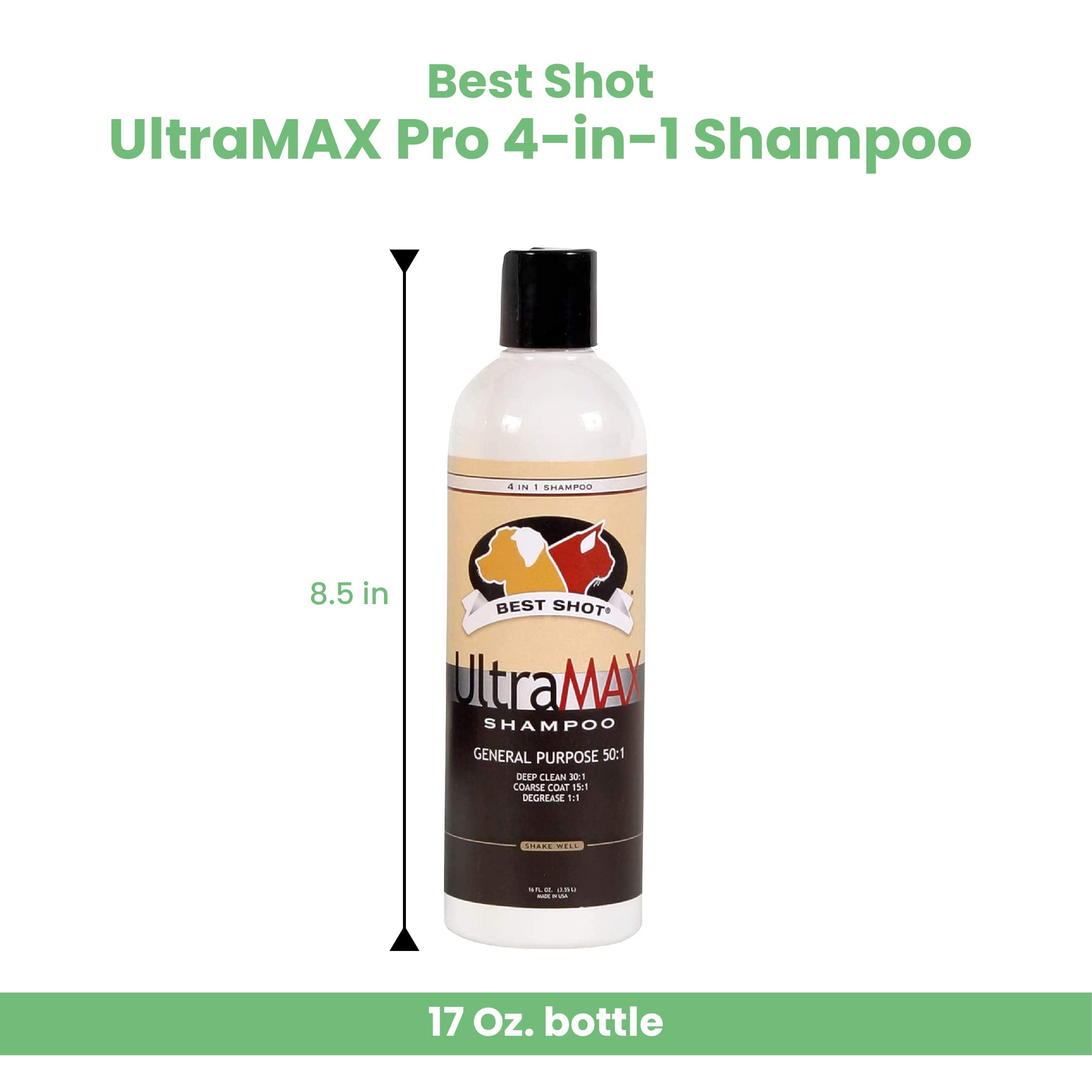 Dilución 50:1 para limpieza general con Ultramax Pro Champú 4 en 1.