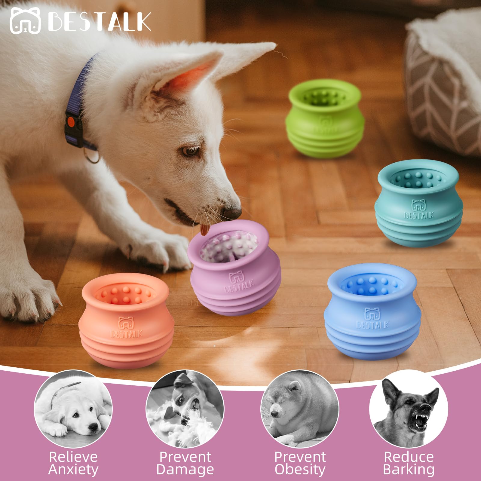 Bestalk Textura Dental Perro Juguete: ayuda a la higiene bucal mientras juega.
