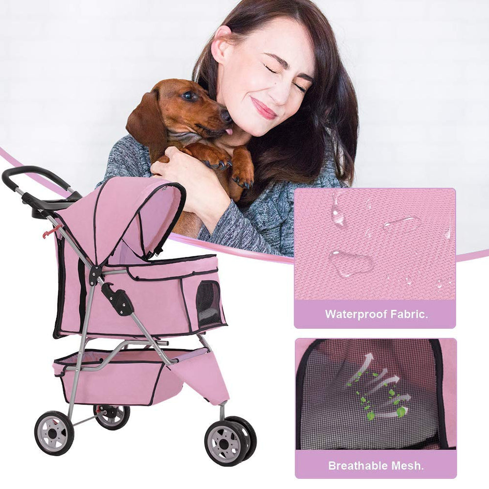 BestPet ruedas grandes de 6.3 pulgadas para terreno suave o áspero.