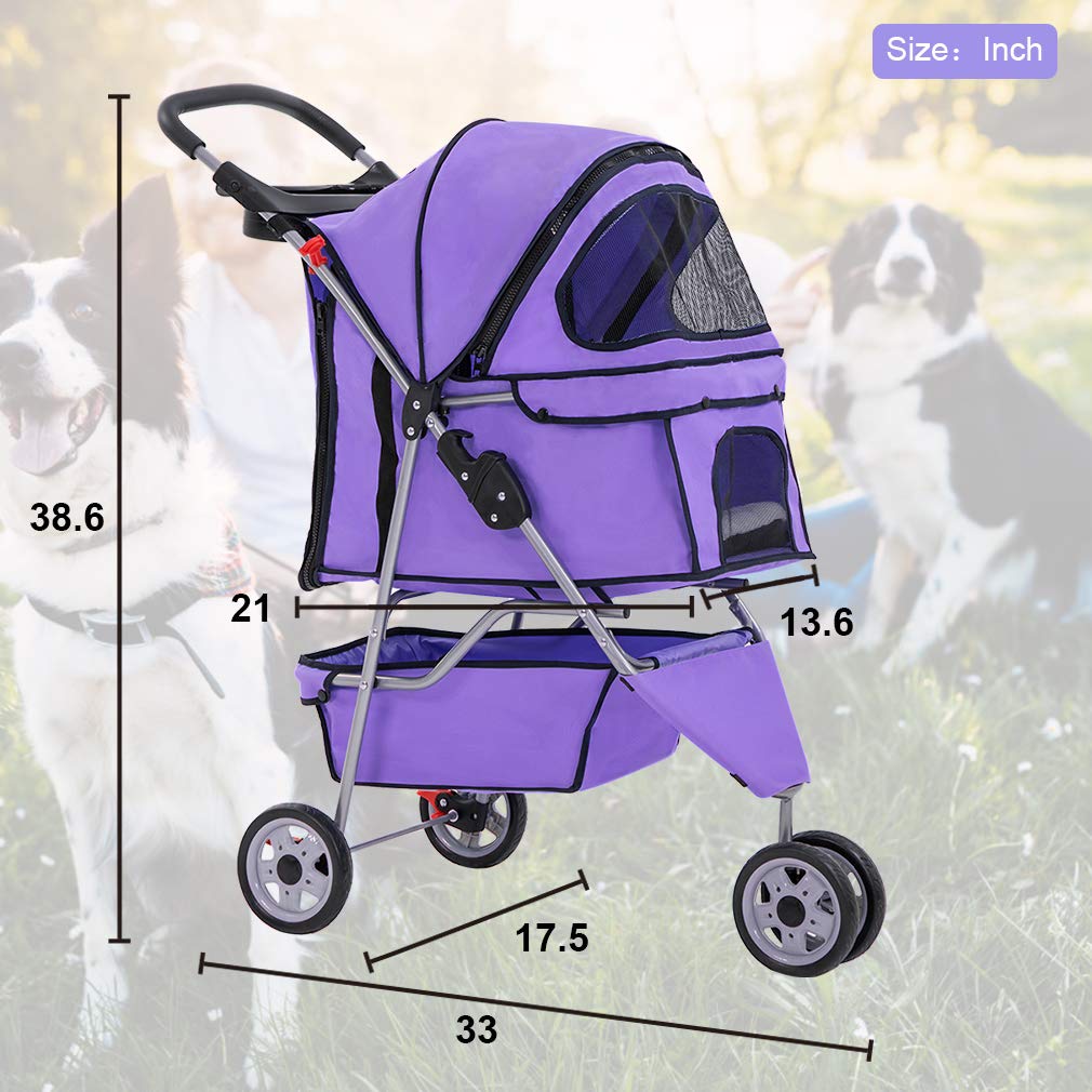 BestPet carrito interior con forro removible para limpieza fácil
