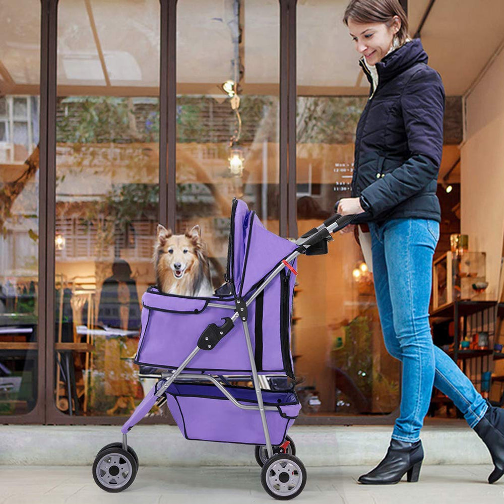 BestPet carrito con ruedas grandes de 6.3 pulgadas para terrenos diversos