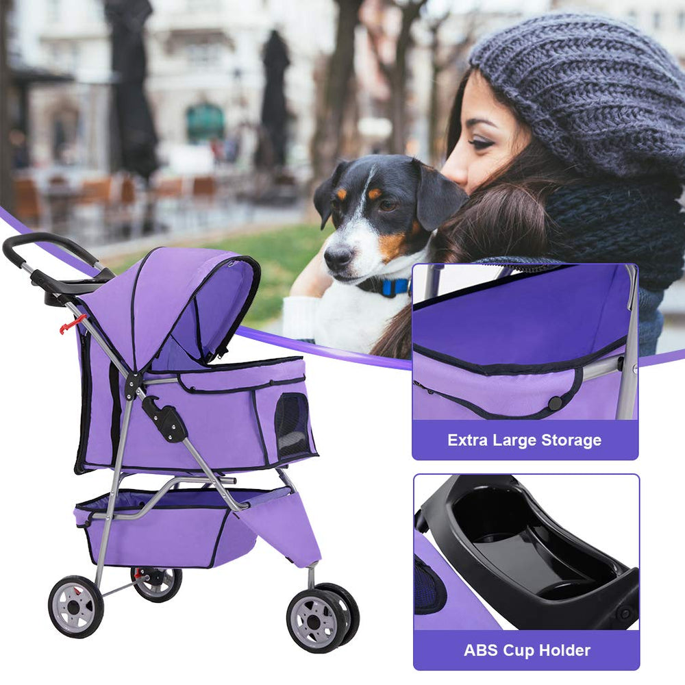 BestPet carrito con ventana Peak Top para ver al animal durante el paseo