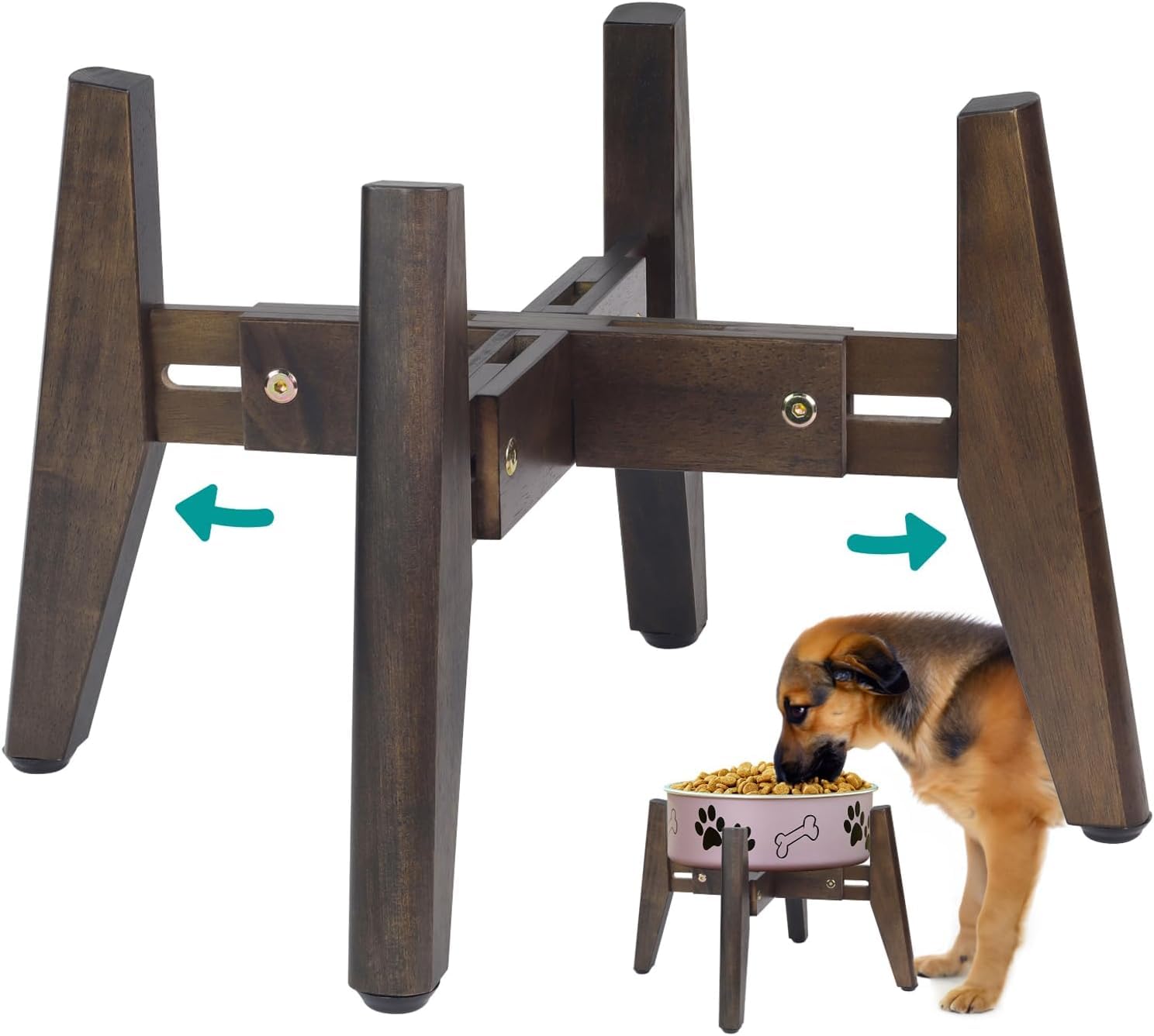 BETSEO soporte-tazon-perro-agua: elevación ergonómica para beber y comer cómodo.