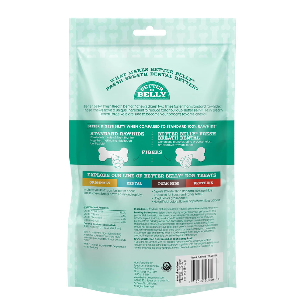 Better Belly masticables de alta digestibilidad para una masticación más fácil.