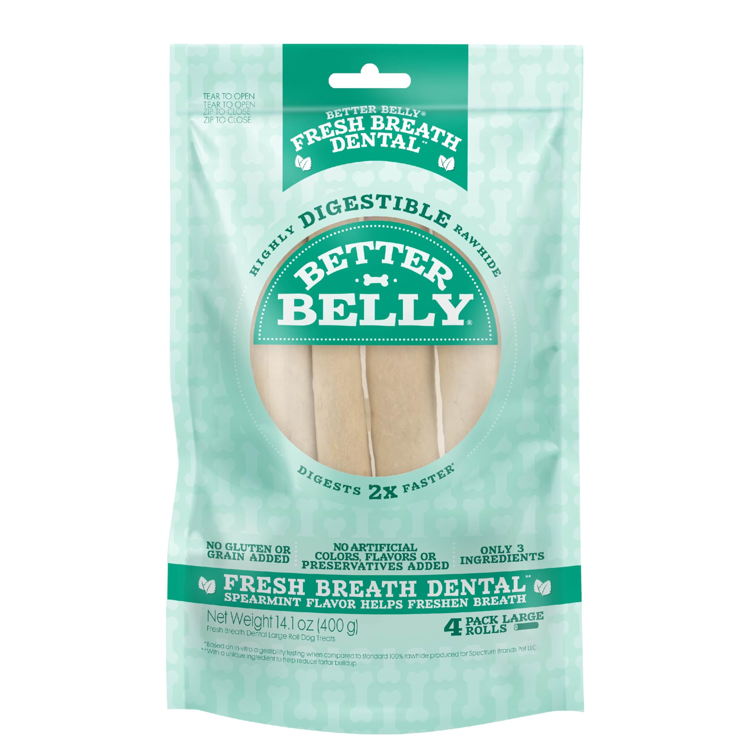 Better Belly mentas frescas ayudan al aliento tras las comidas.