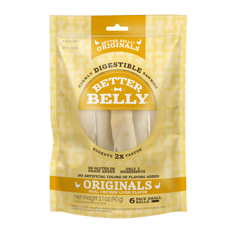 Rollos digestibles de Better Belly sin colorantes artificiales