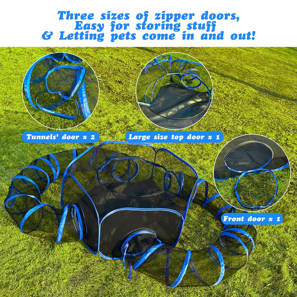 Betyman Túneles removibles con base impermeable para suelos limpios
