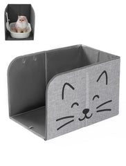 Beveetio protector alto para caja de arena evita salpicaduras y desorden