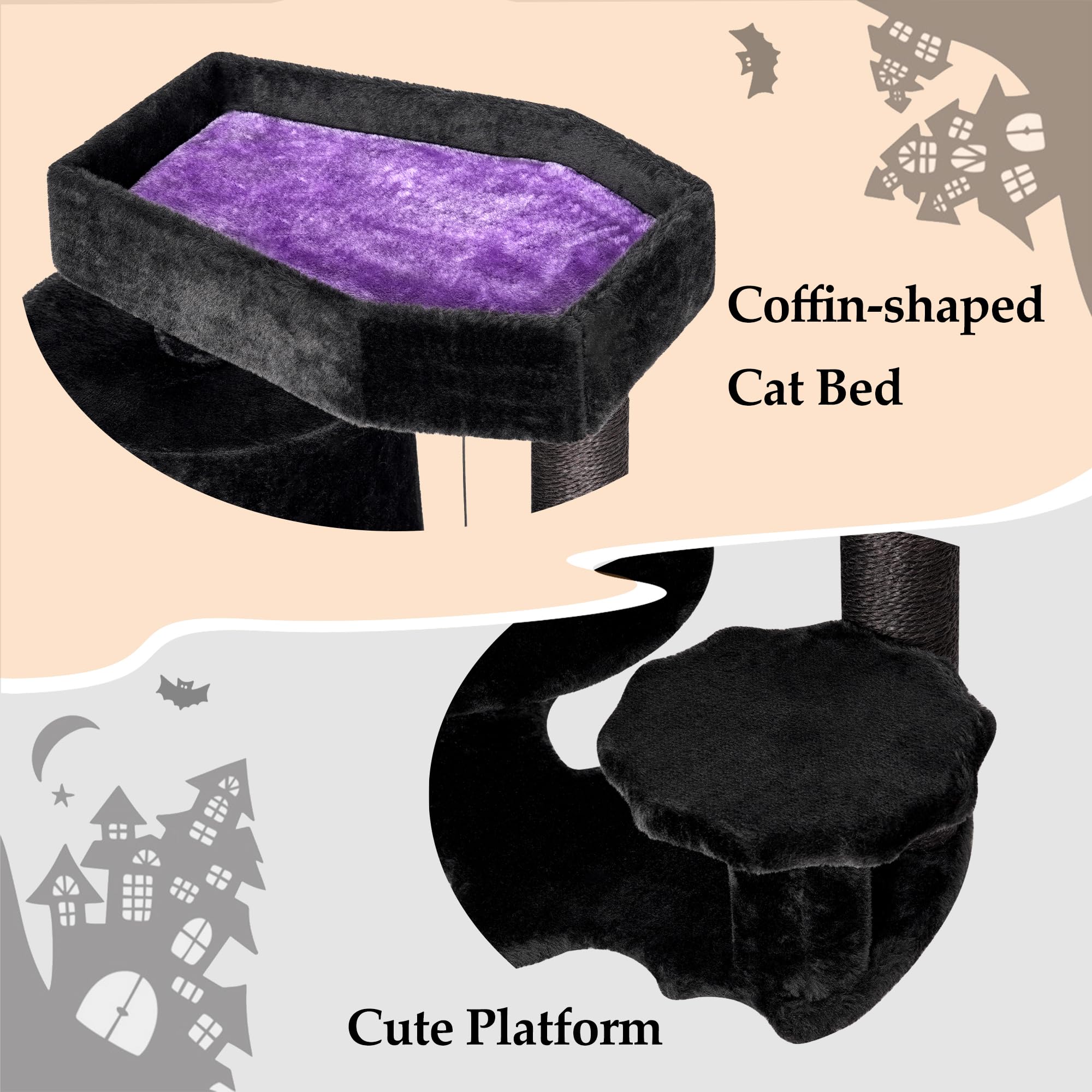 bewishome base-murcielago-arbol-gotico: base estable para mayor seguridad.