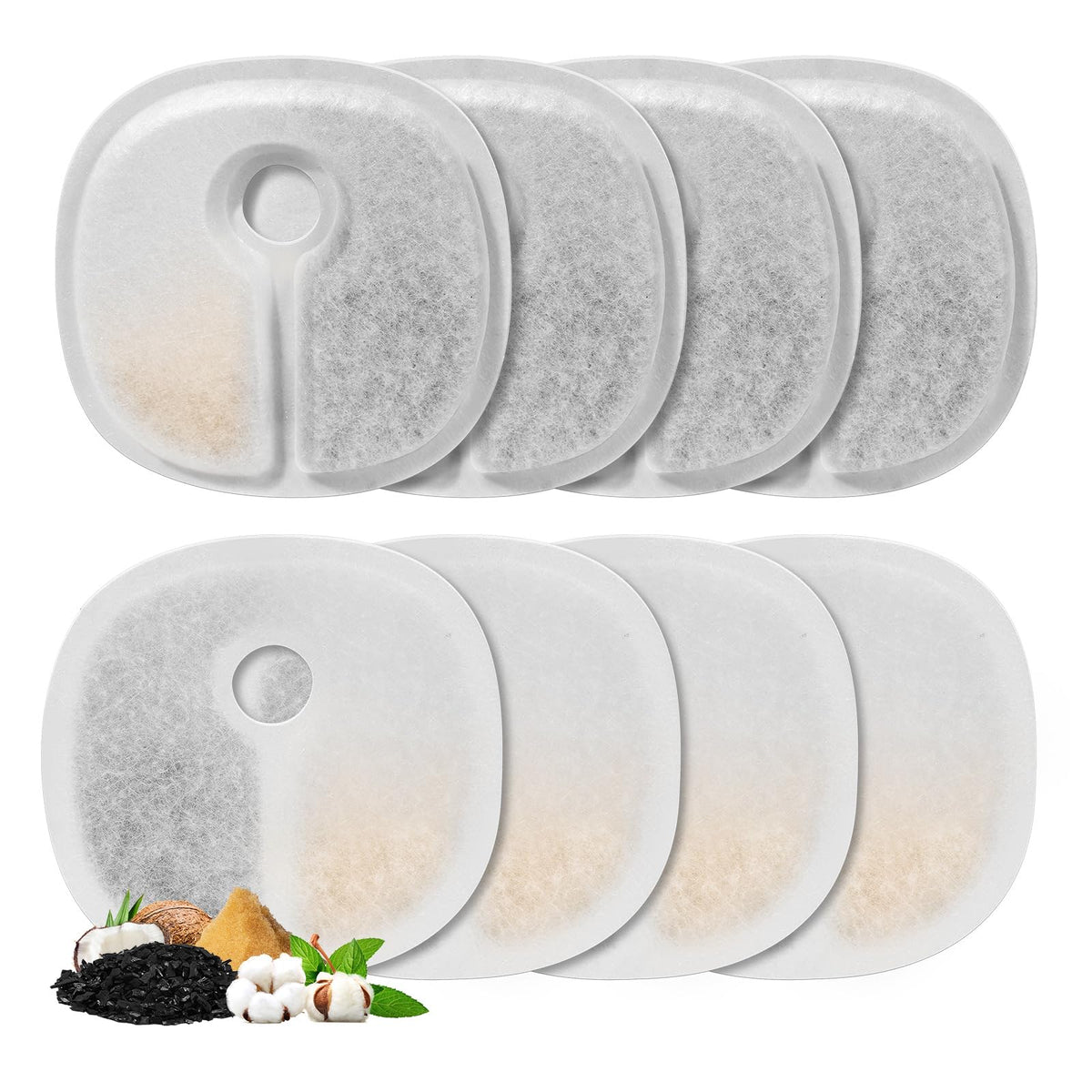 Filtro de repuesto BFLICROY para fuente de gatos 2L, mejora sabor y atractividad para beber.
