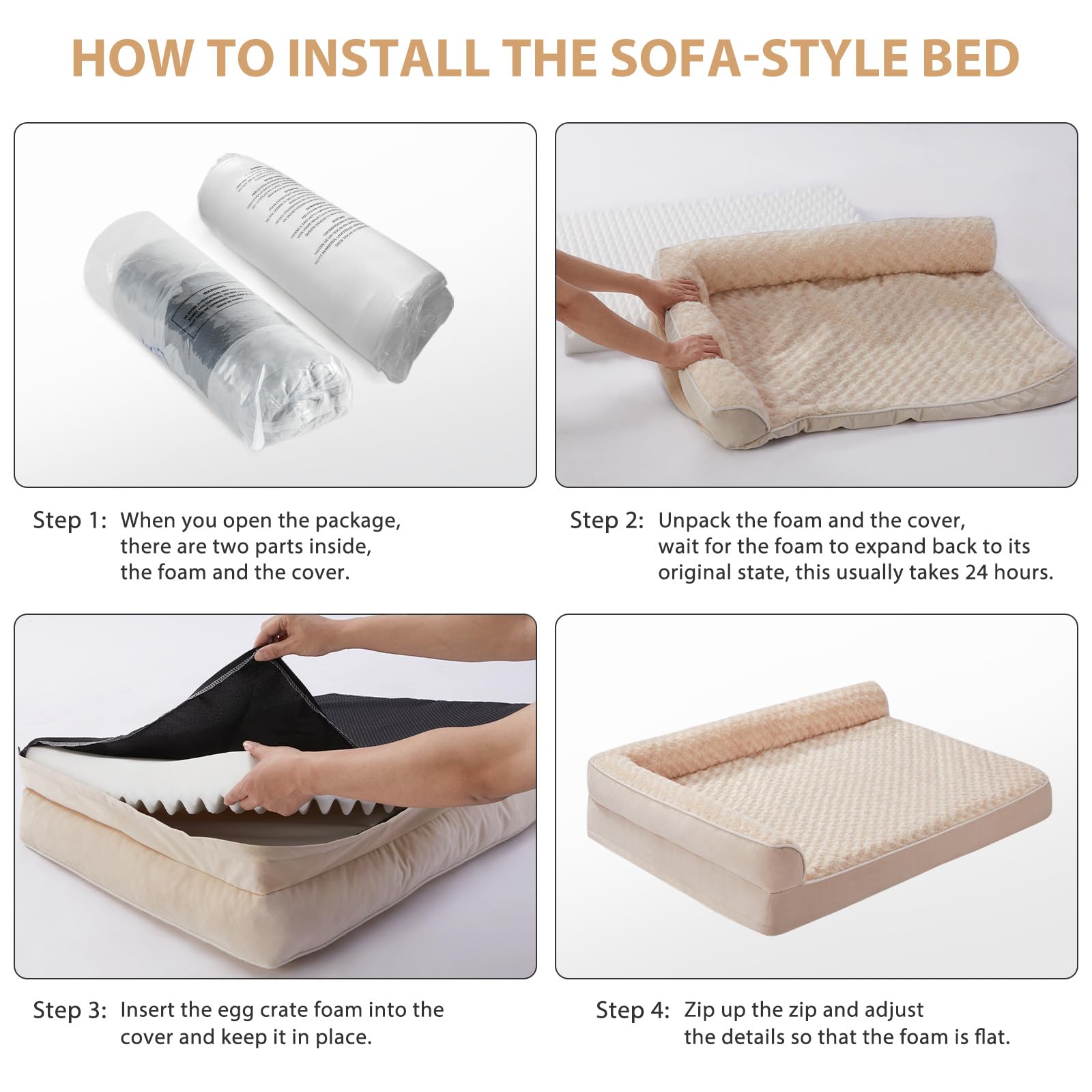 BFPETHOME base antideslizante, cama estable en cualquier suelo.