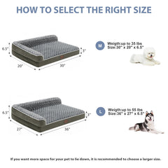 Forro impermeable que protege el relleno ortopédico de BFPETHOME.