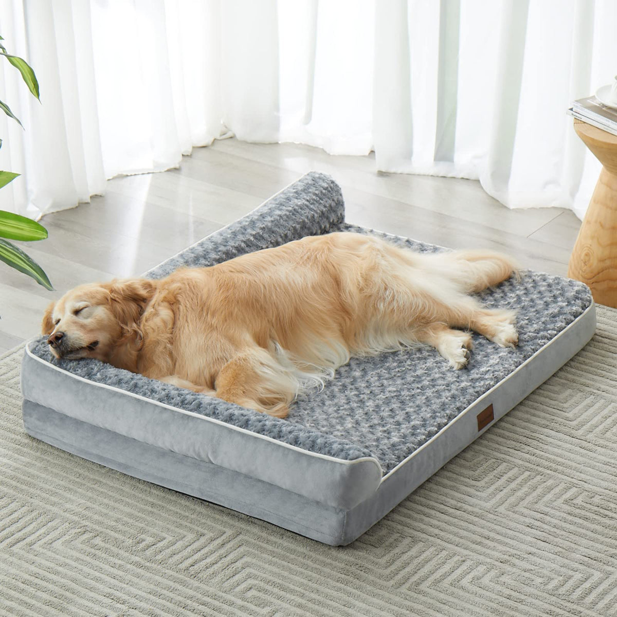 Cama ortopédica BFPETHOME para perros grandes con superficie suave y cómoda