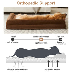Cama BFPETHOME con tejido plush rosa para una sensación suave y calmante.