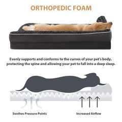 Revestimiento impermeable mantiene seca la espuma de la cama.