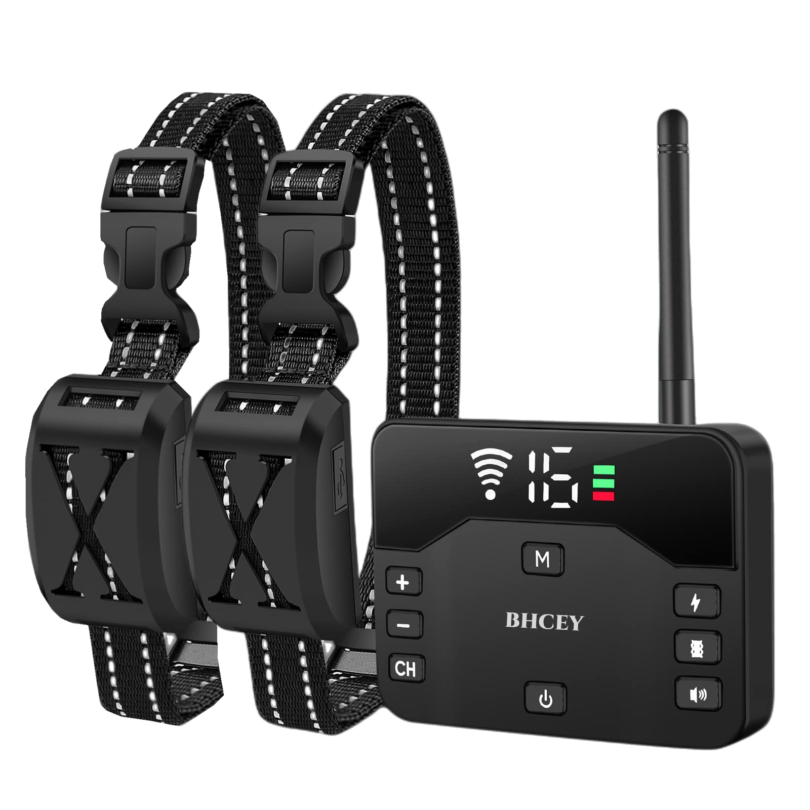 BHCEY cerca inalámbrica para perros con alcance ajustable para entrenar al aire libre