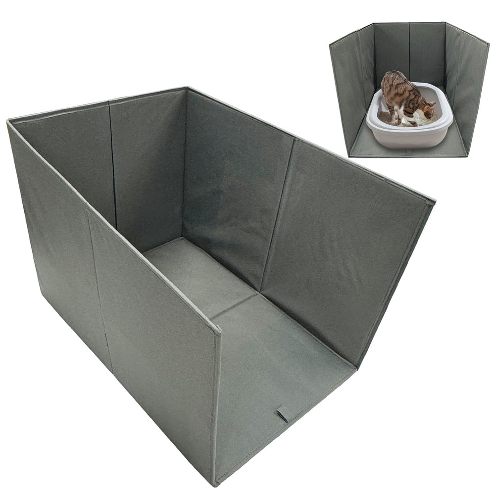 Protector lateral alto de Bhyhok para caja de arena, evita salpicaduras