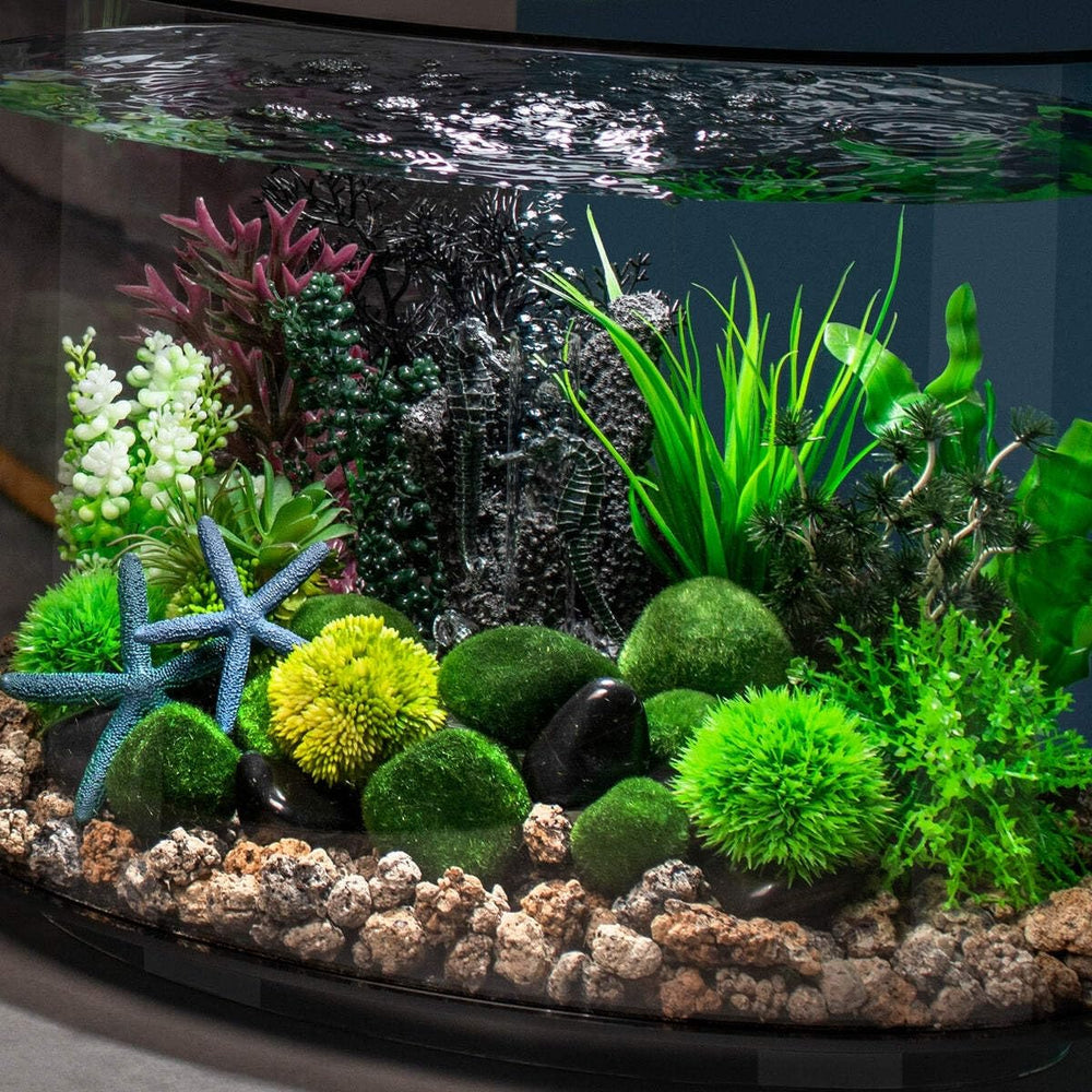 BiOrb piedritas musgo: color neutro que acompaña plantas y decoraciones.