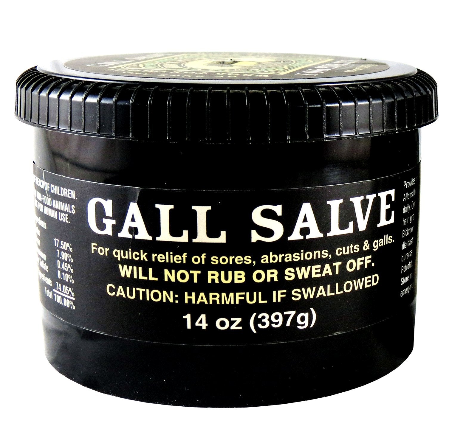 Aplicación en caballo con Bickmore Gall Salve, fácil y sin residuo pegajoso.
