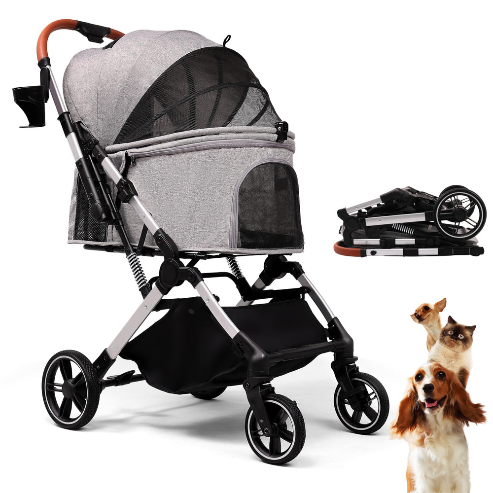 Bicystar carrito de paseo para perro pequeño y gatos con capacidad de 45 libras