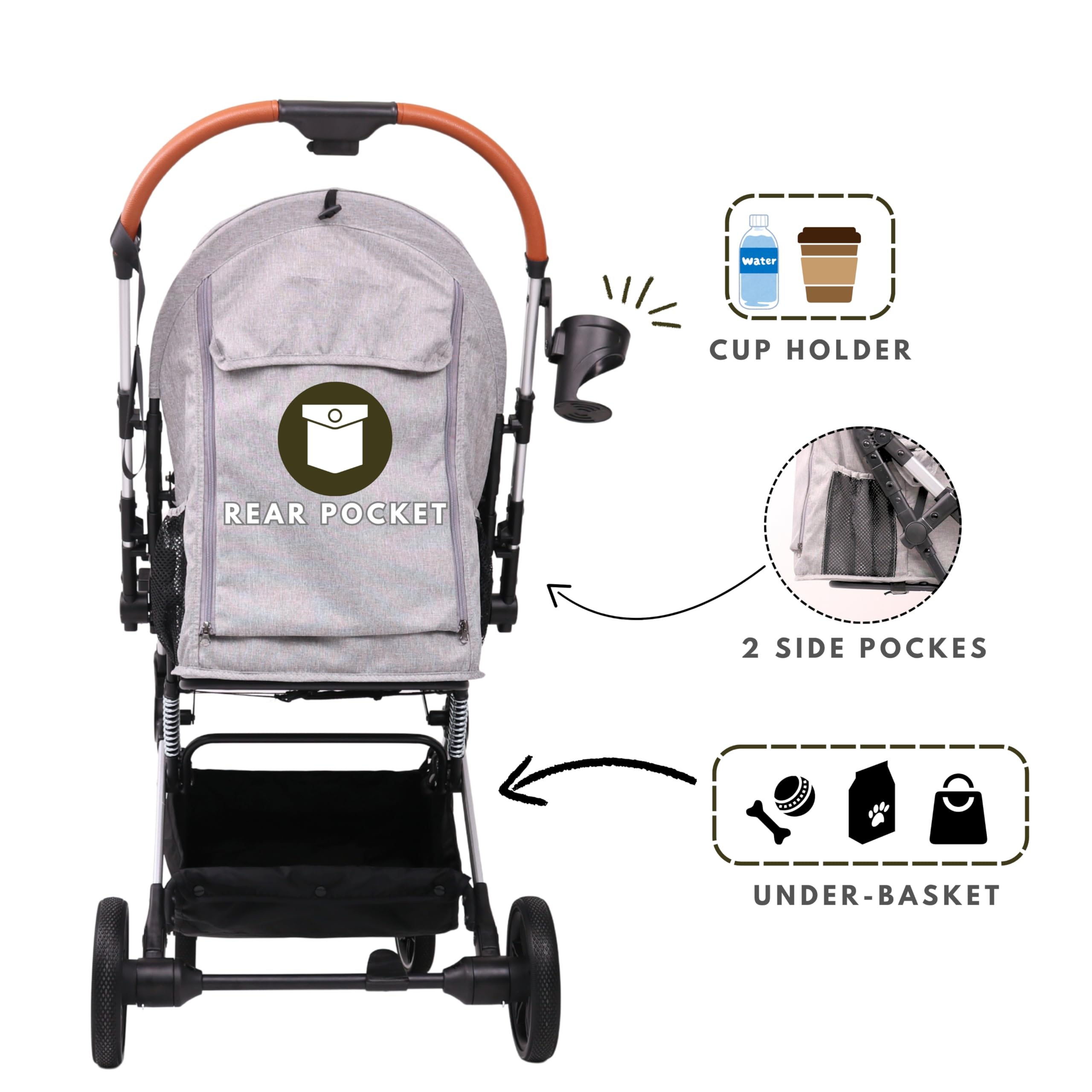 Bicystar porta-bebidas y bolsillos para llevar llaves y teléfono