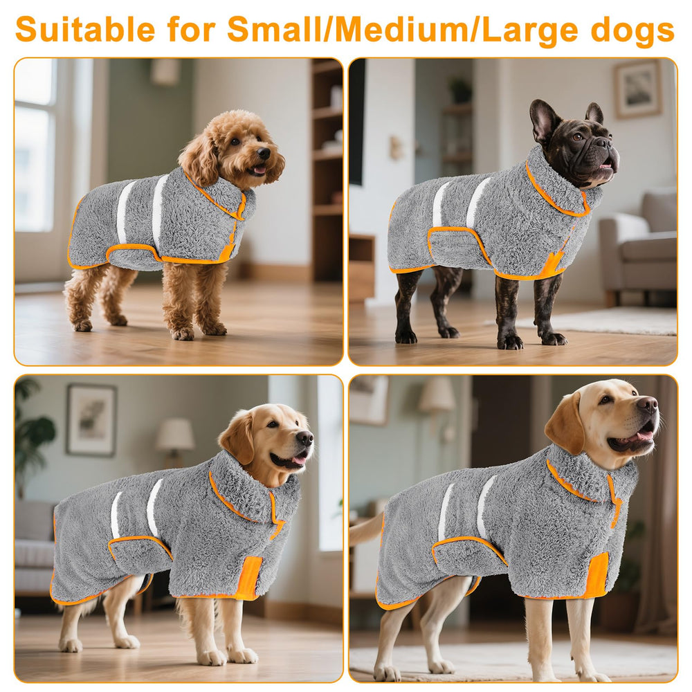 Bienbee albornoz para perros disponible en tallas, incluido XXL