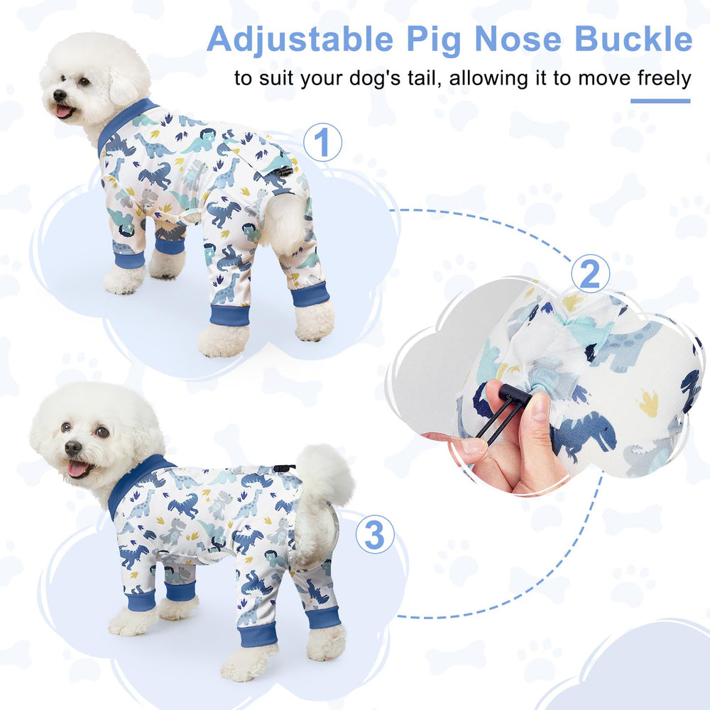 Bienbee Pijamas para perros lavables a máquina para limpieza rápida y práctica.