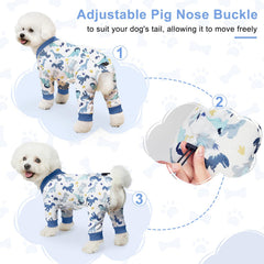Bienbee Pijamas para perros lavables a máquina para limpieza rápida y práctica.