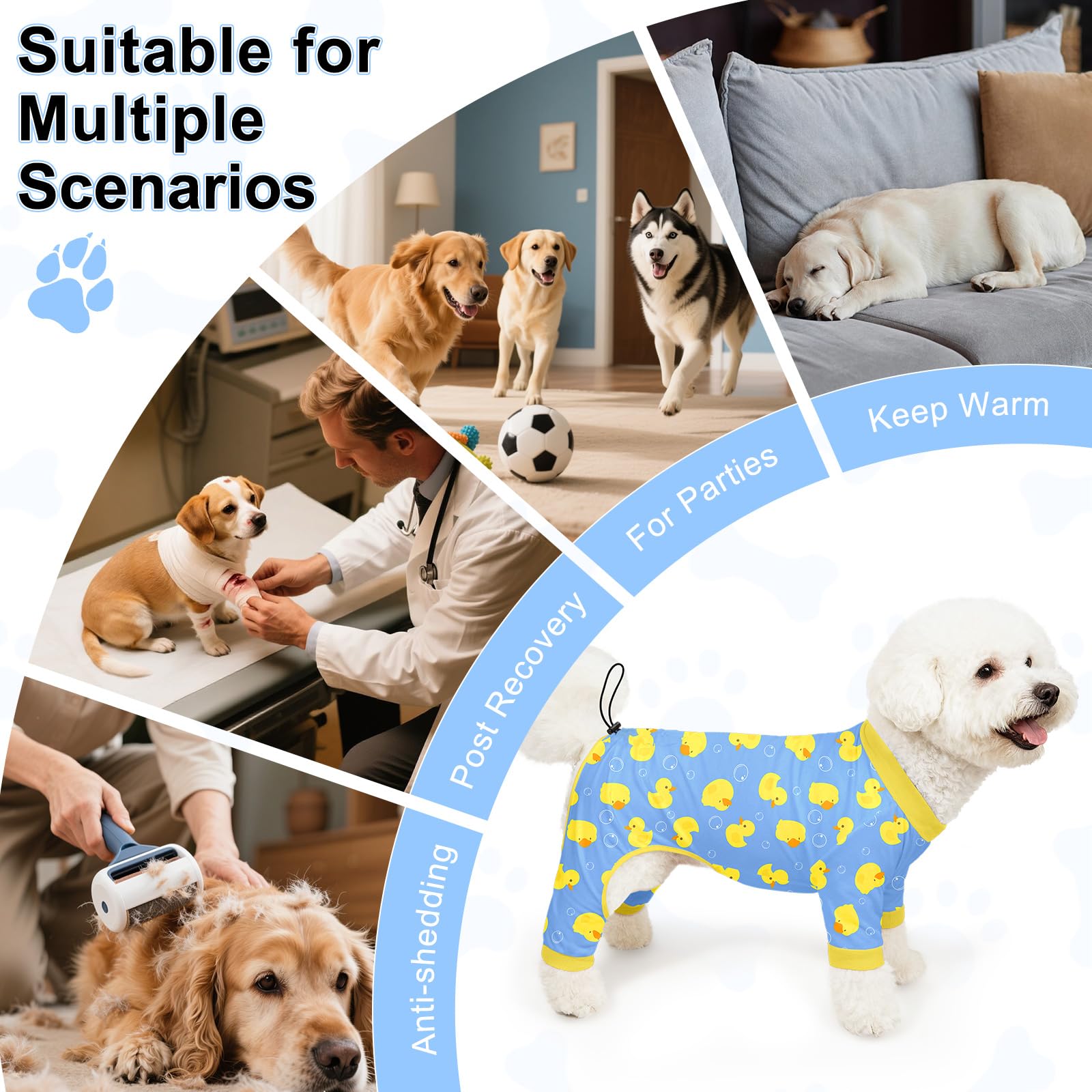 Bienbee pijamas para perro lavable a máquina: fácil de limpiar