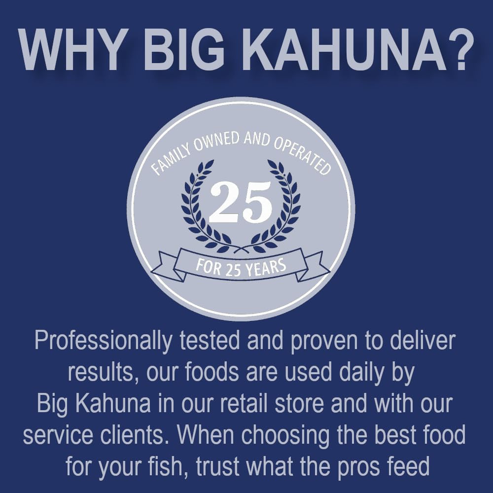 BIG KAHUNA TROPICAL FISH: paquete recerrable de 226 g para acuarios múltiples