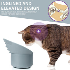 Bikabpet comedero-gato-silicona-grado-alimentario es duradero y fácil de limpiar