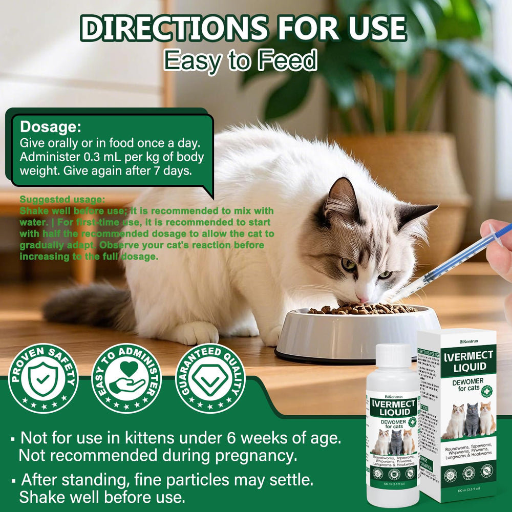 BiKontrun Desparasitante para gatos: pasos simples de administración