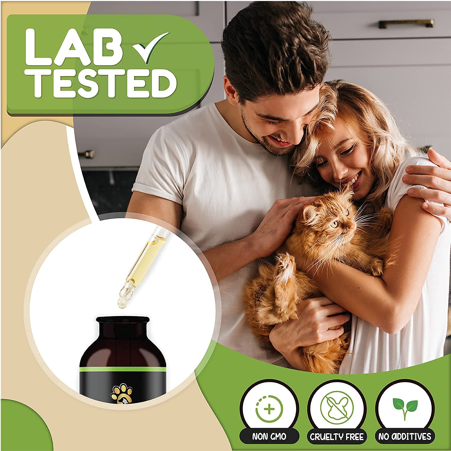Billion Pets Aceite de cáñamo, opción calmante para viajes y ruidos.