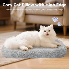 Billionchains cama para gatos borde alzado que ofrece seguridad y soporte.