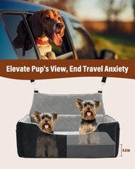 bilypaws asiento-coche-dos-perritos: ideal para dos mascotas pequeñas durante el viaje.