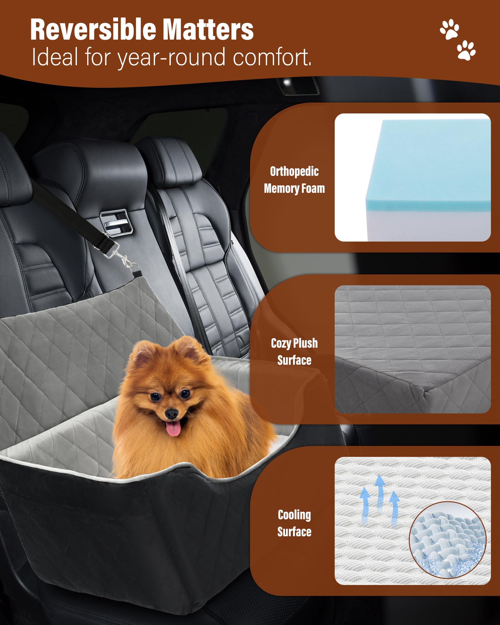 bilypaws base-antideslizante: base estable que mantiene el asiento en su lugar.