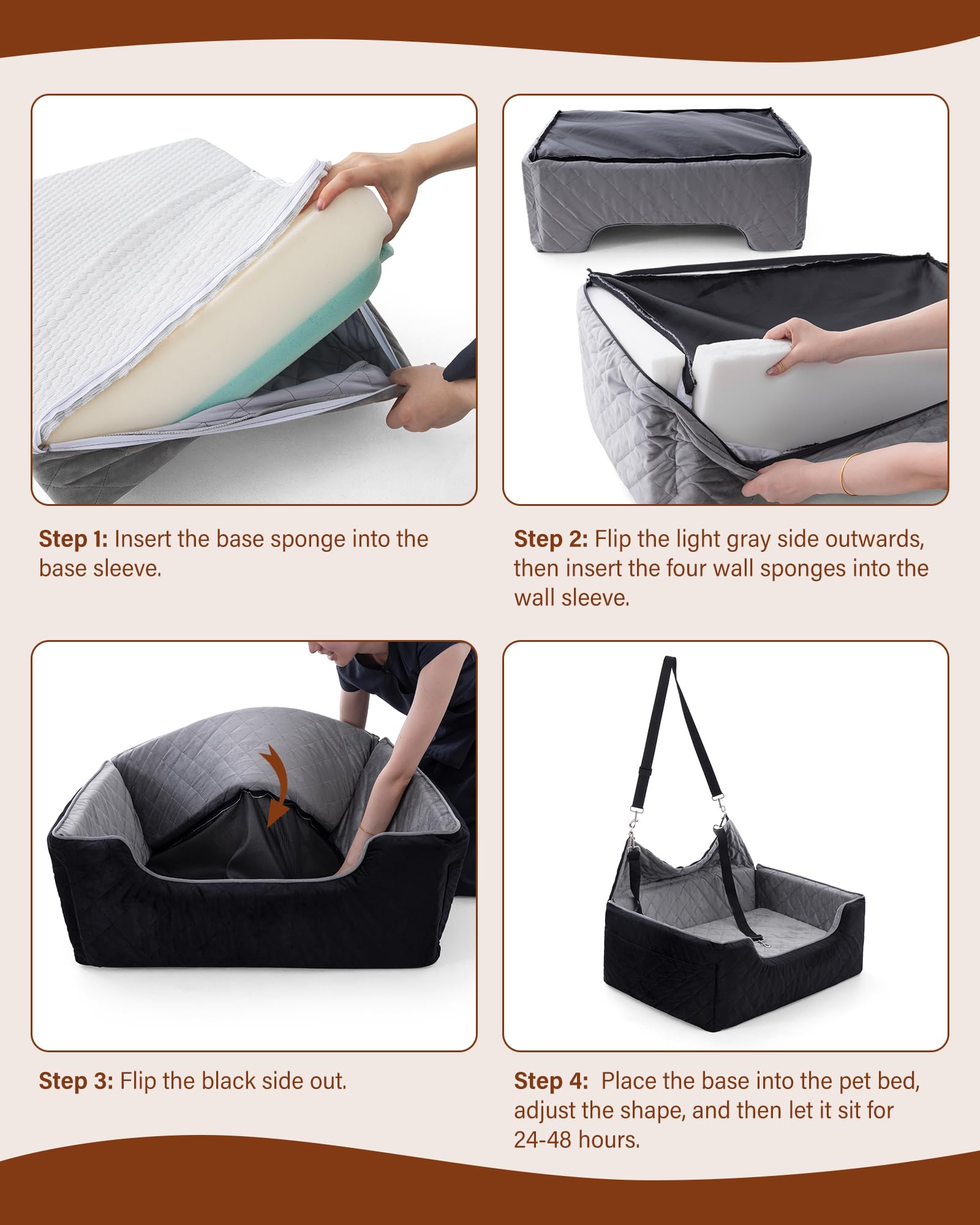 bilypaws bolsillos-almacenamiento: guarda accesorios durante el viaje.