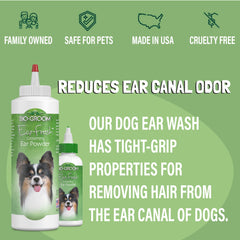 Bio-groom Ear-Fresh dispensador con boquilla facilita la limpieza de orejas.