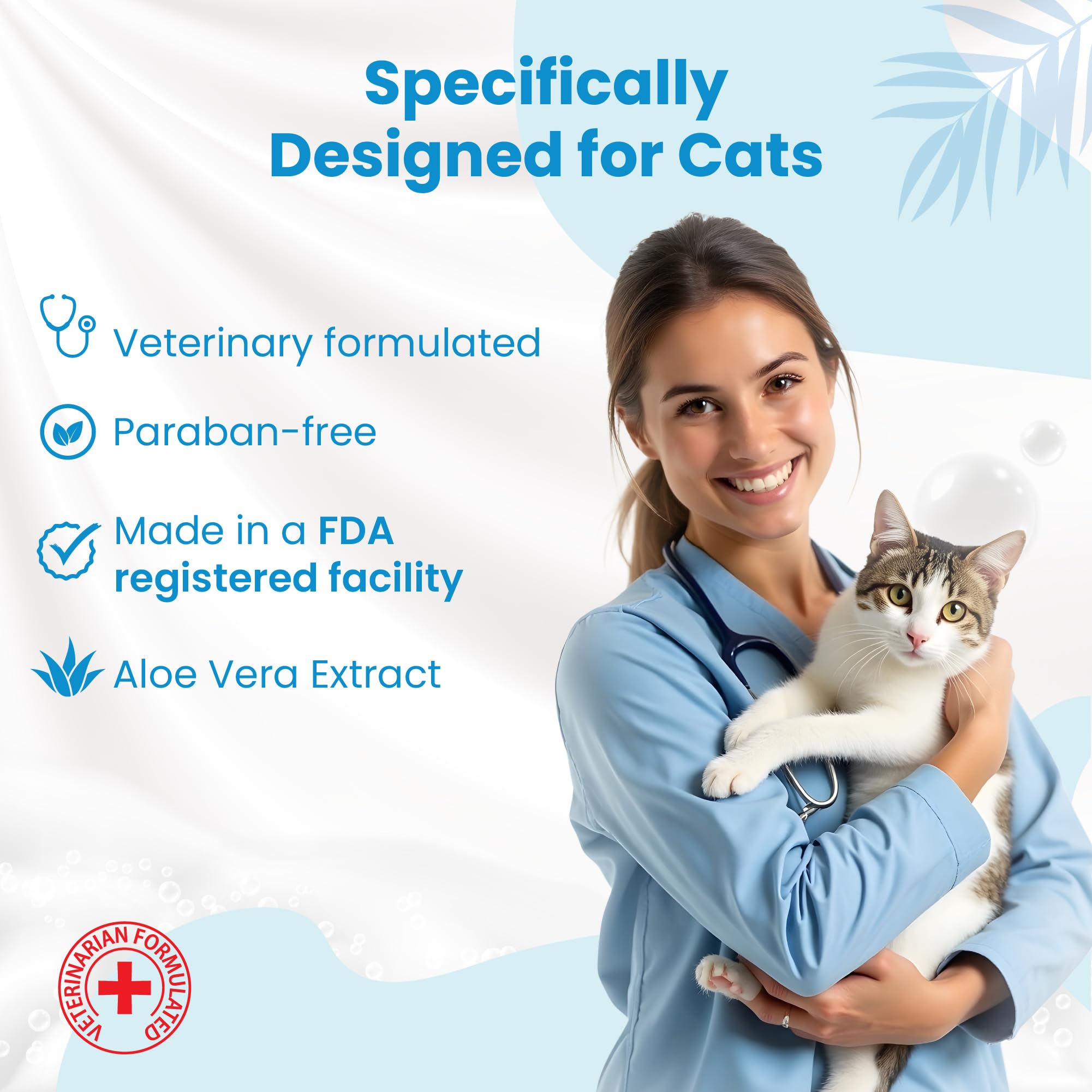 Bio PetActive Cat Shampoo: cuidado diario para piel sensible y pelaje fortaleciendo la barrera.