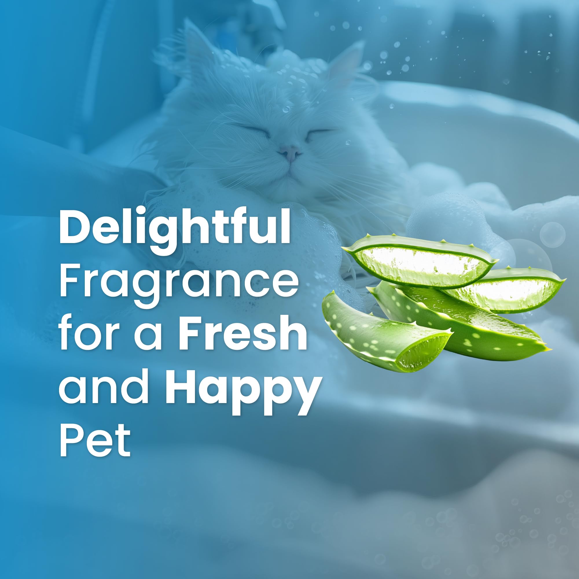 Bio PetActive Cat Shampoo: espuma suave que facilita el deslizamiento del peine.