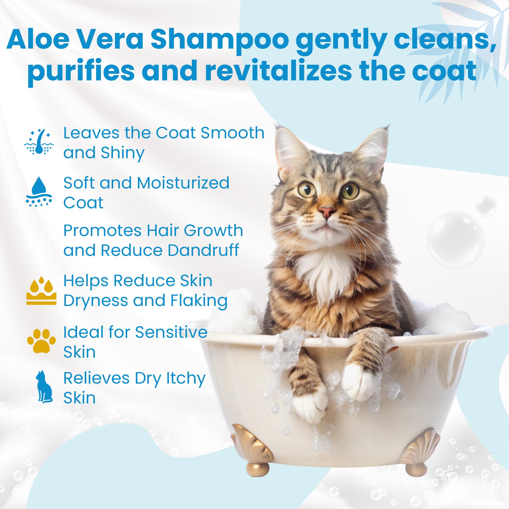 Bio PetActive Cat Shampoo: etiqueta aroma floral; experiencia agradable durante el baño.