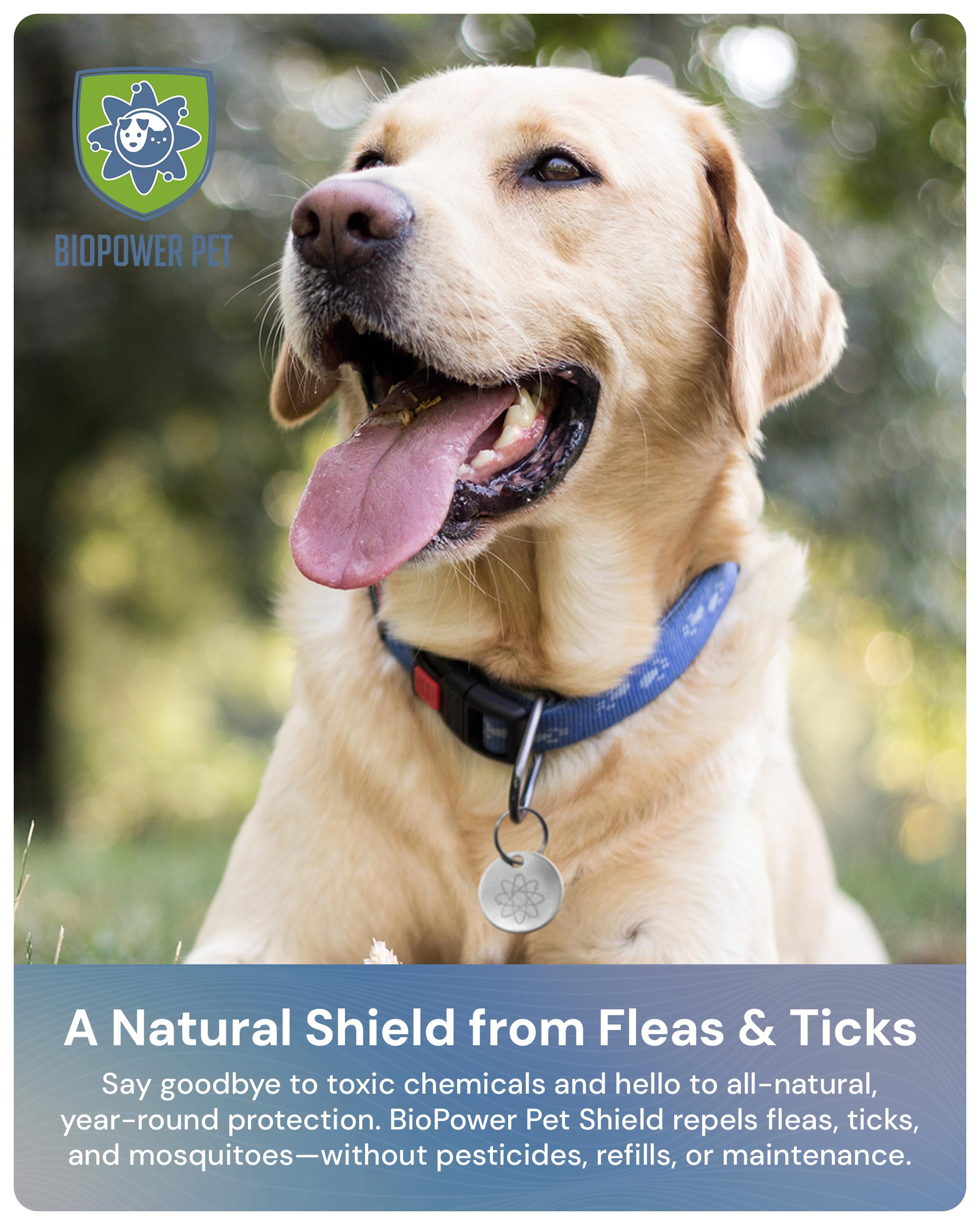 BIOPOWER PET Shield detalle acabado europeo, duradero y seguro para mascotas