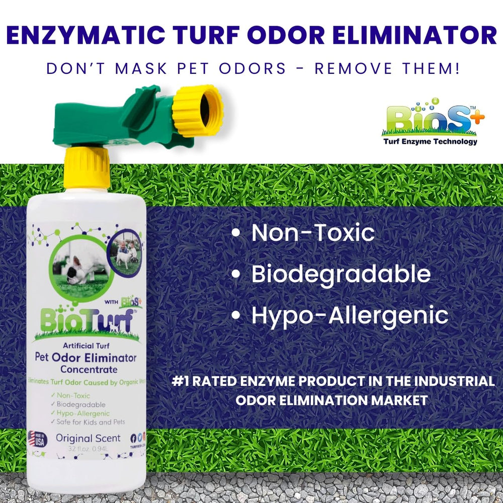 BioTurf BioS+ limpiador para césped artificial, elimina olores de mascotas