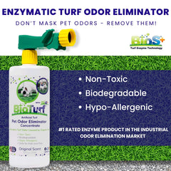 BioTurf BioS+ limpiador para césped artificial, elimina olores de mascotas