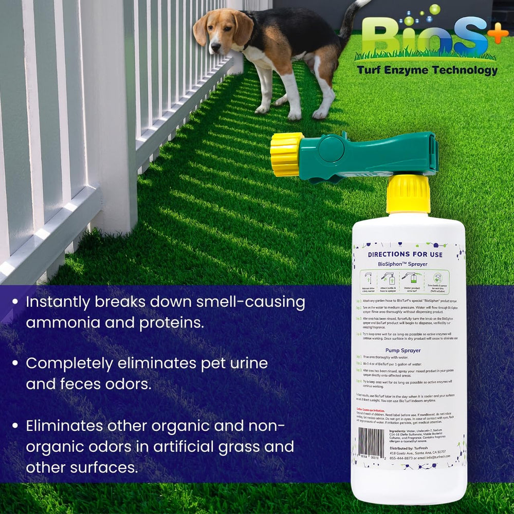 BioTurf BioS+ uso interior/exterior, limpia alfombras y superficies
