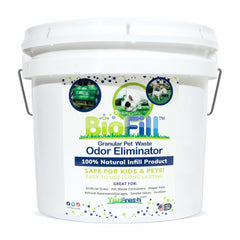 BioTurf Granular Infill en empaque de 1 galón para neutralizar olores en patios