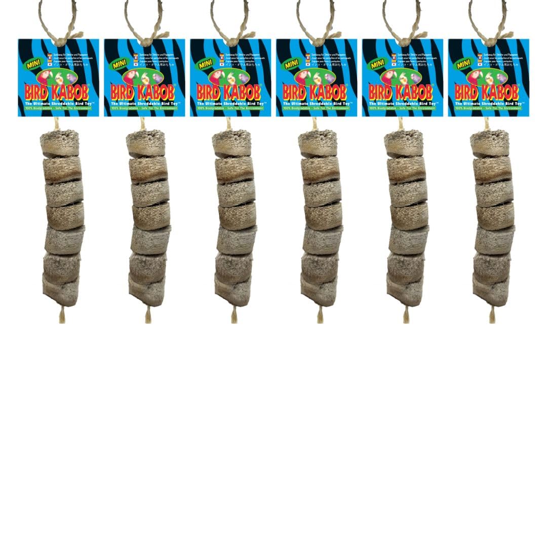 Bird Kabob Mini con trozos de yucca, fomenta el forraje natural en aves