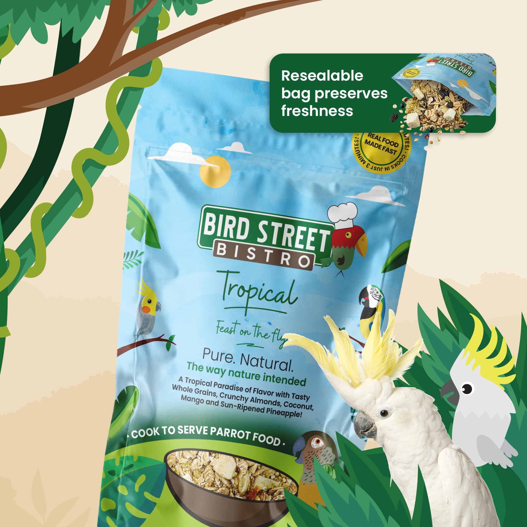 Producto hecho en Estados Unidos: Bird Street Bistro para aves.